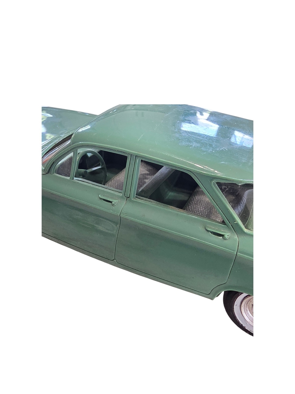 Green Vintage Style Die-Cast Toy Car - Kids Vehicles